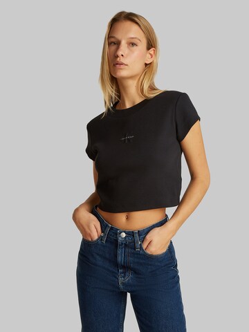 Calvin Klein Jeans Μπλουζάκι σε μαύρο: μπροστά