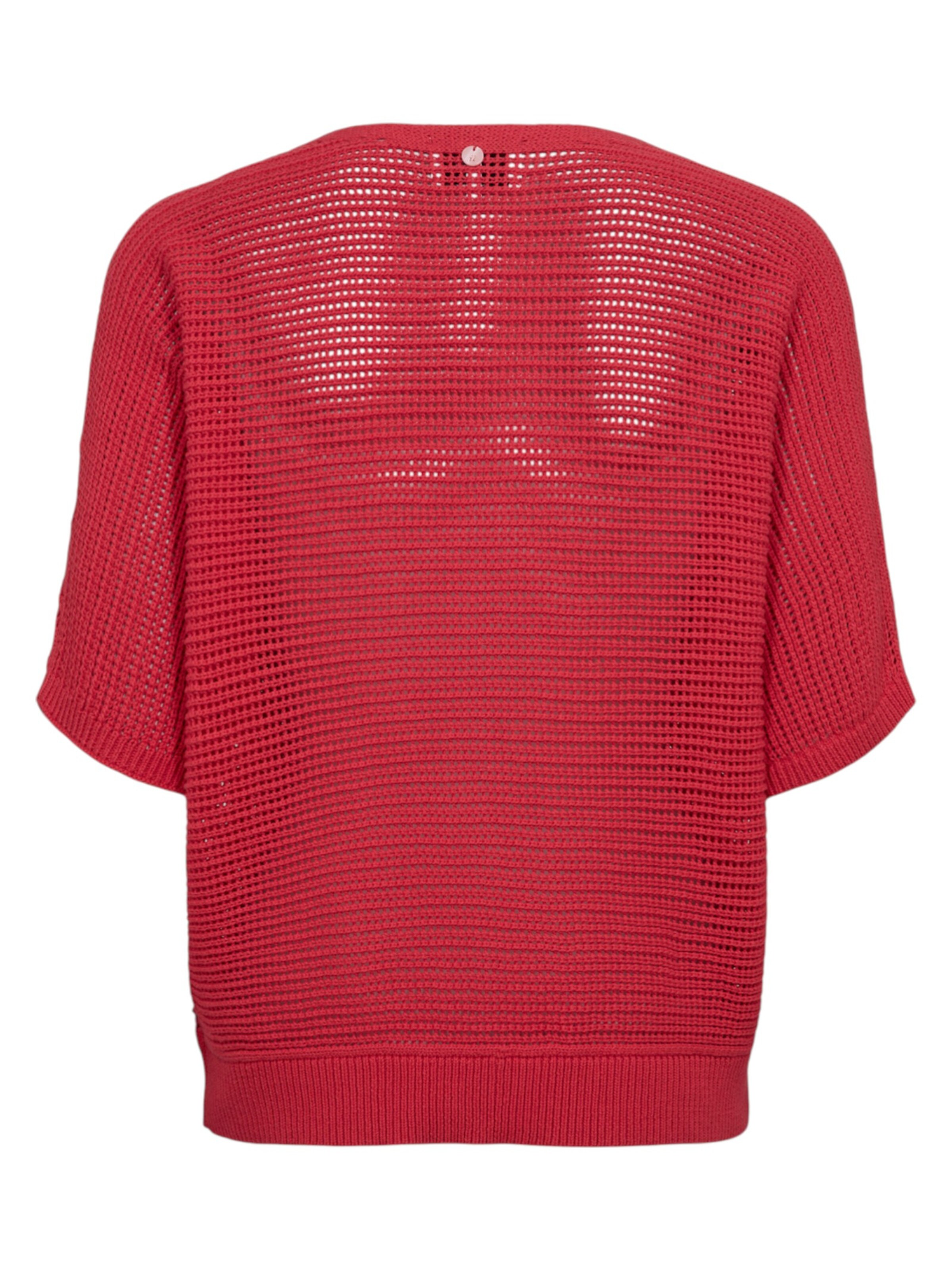 NÜMPH Strickpullover mit Halbarm 'NUERIKKA PULLOVER ' in Rot