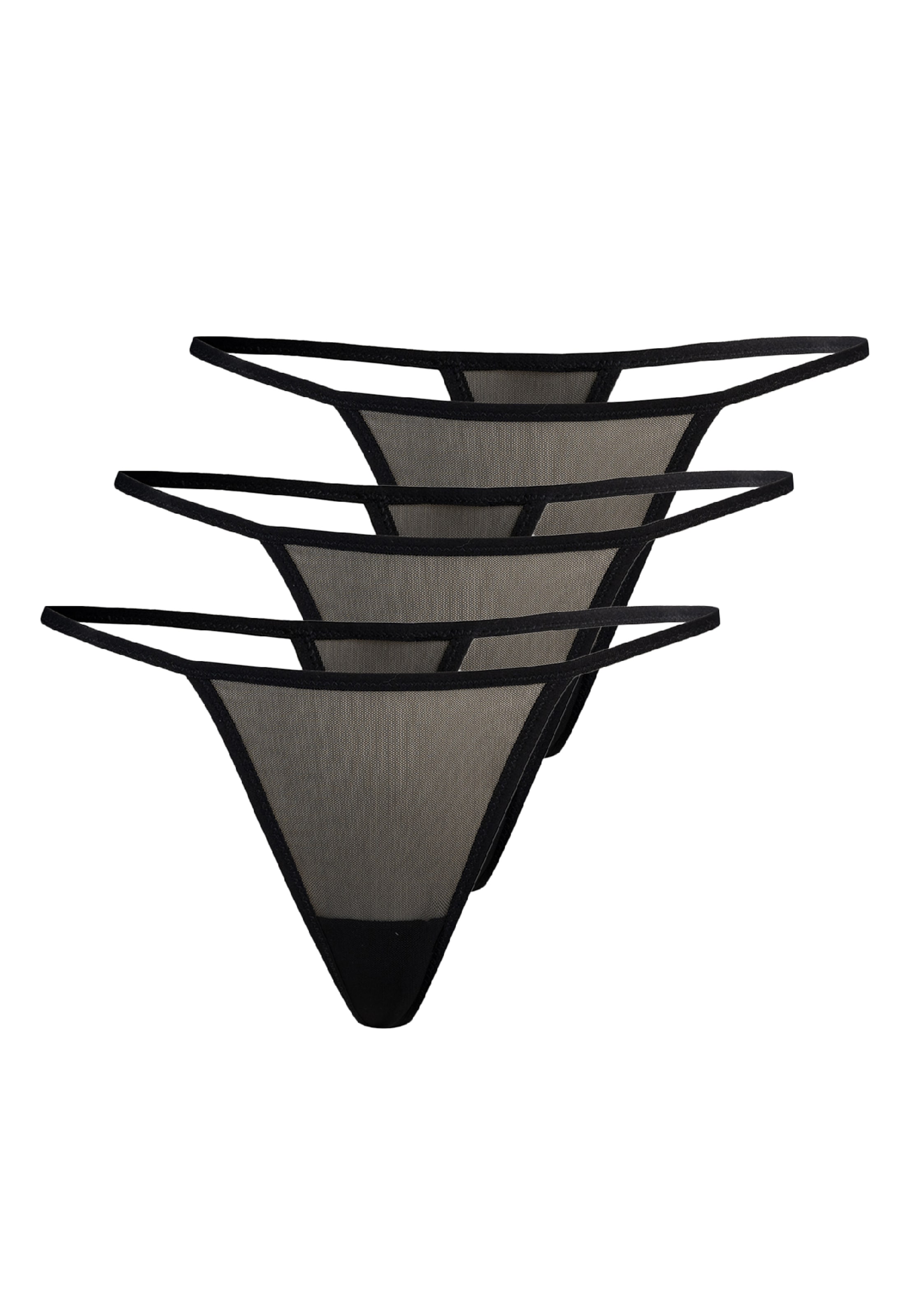 TEYLI String 'Paski' i svart: framsida