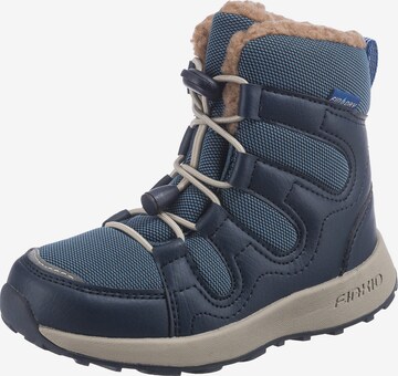 FINKID Snow Boots 'HUIPPU' in Blue: front