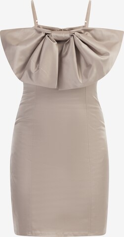 Robe de cocktail faina en beige : devant