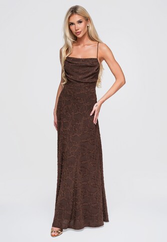 Ombre Kleid in Braun