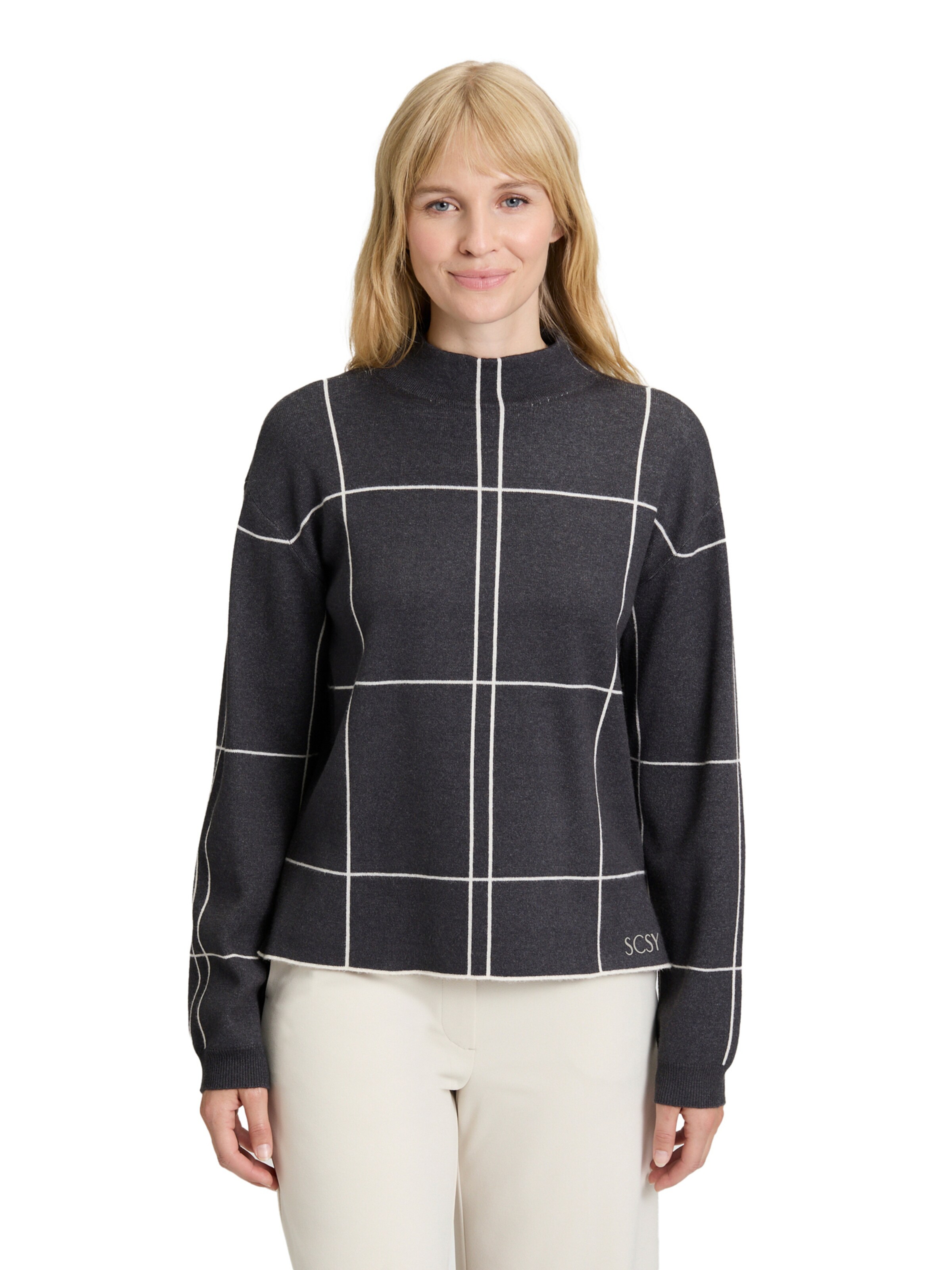 Betty Barclay Sweater in Grey: front