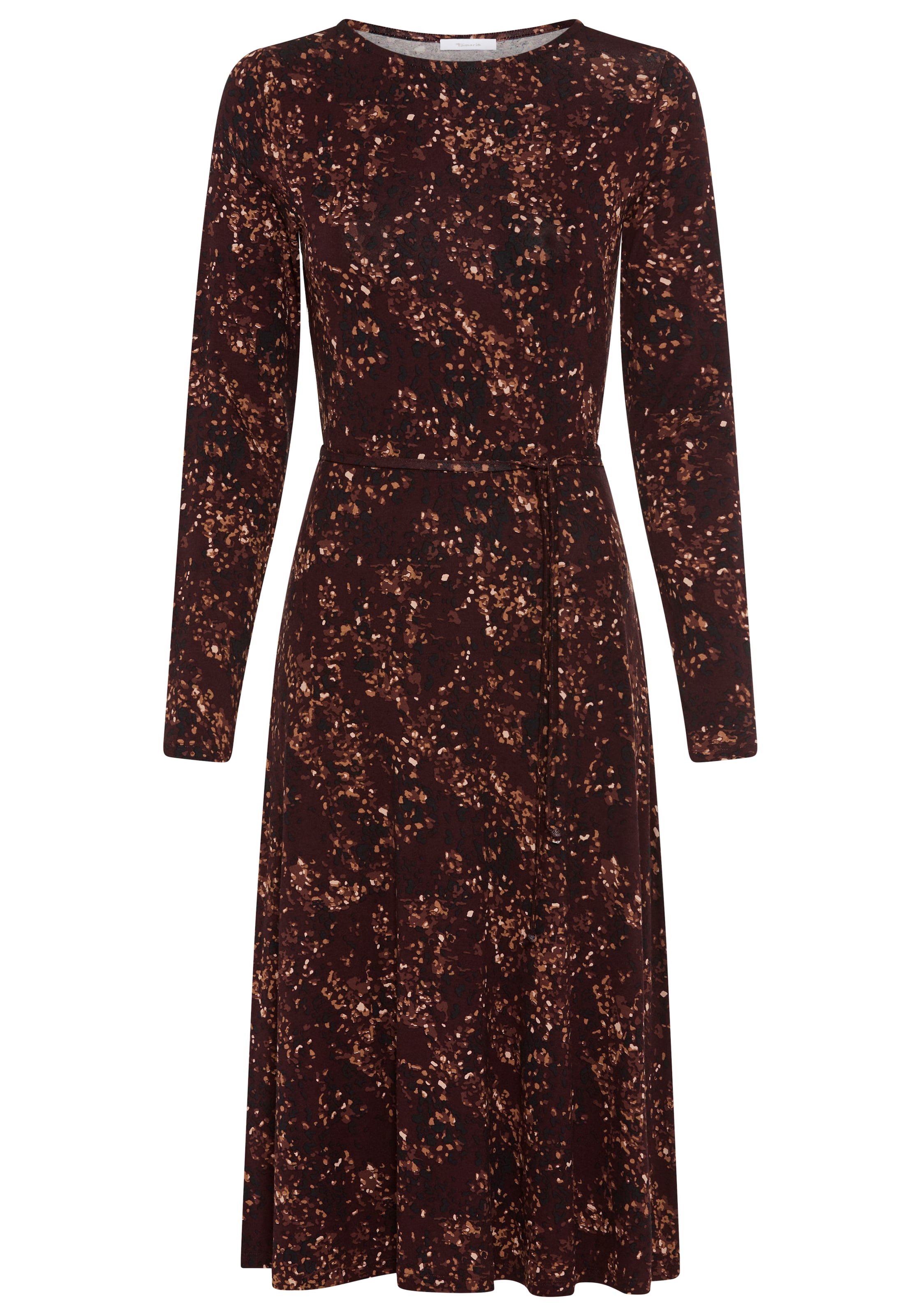 Tamaris Dress in Brown: front