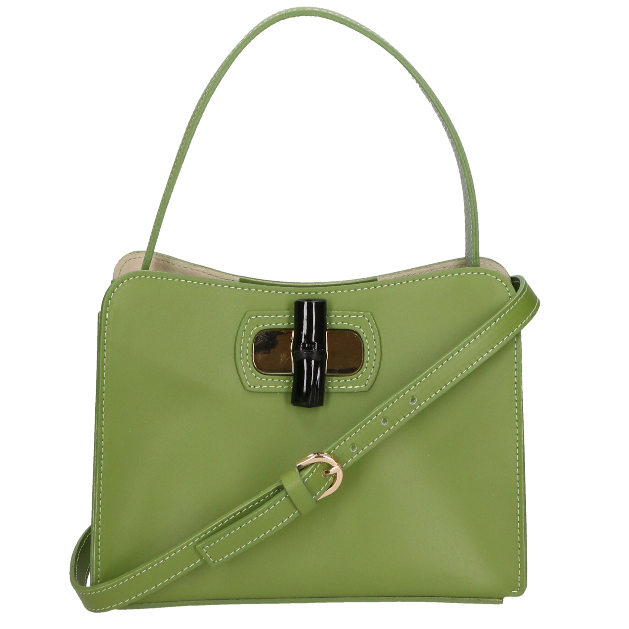 Borsa a mano di Gave Lux in verde: frontale