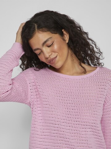 VILA Sweater 'BELLISINA' in Purple