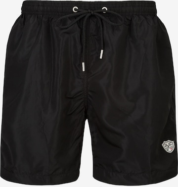 Shorts de bain 'Siro Basic' 19V69 ITALIA en noir : devant
