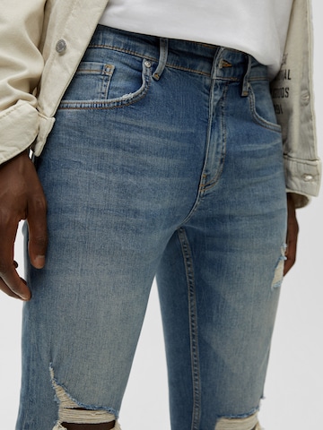 Pull&Bear Skinny Jeans in Blauw