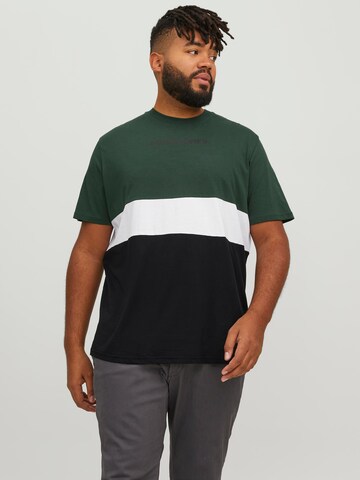 Jack & Jones Plus T-Shirt 'JJEReid' in Grau: Vorderseite