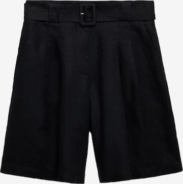 MANGO Loosefit Laskoshousut 'Samari' värissä musta: etupuoli