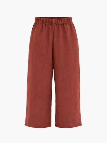 AmourLinen Loosefit Hose 'Tokyo' in Rot: Vorderseite