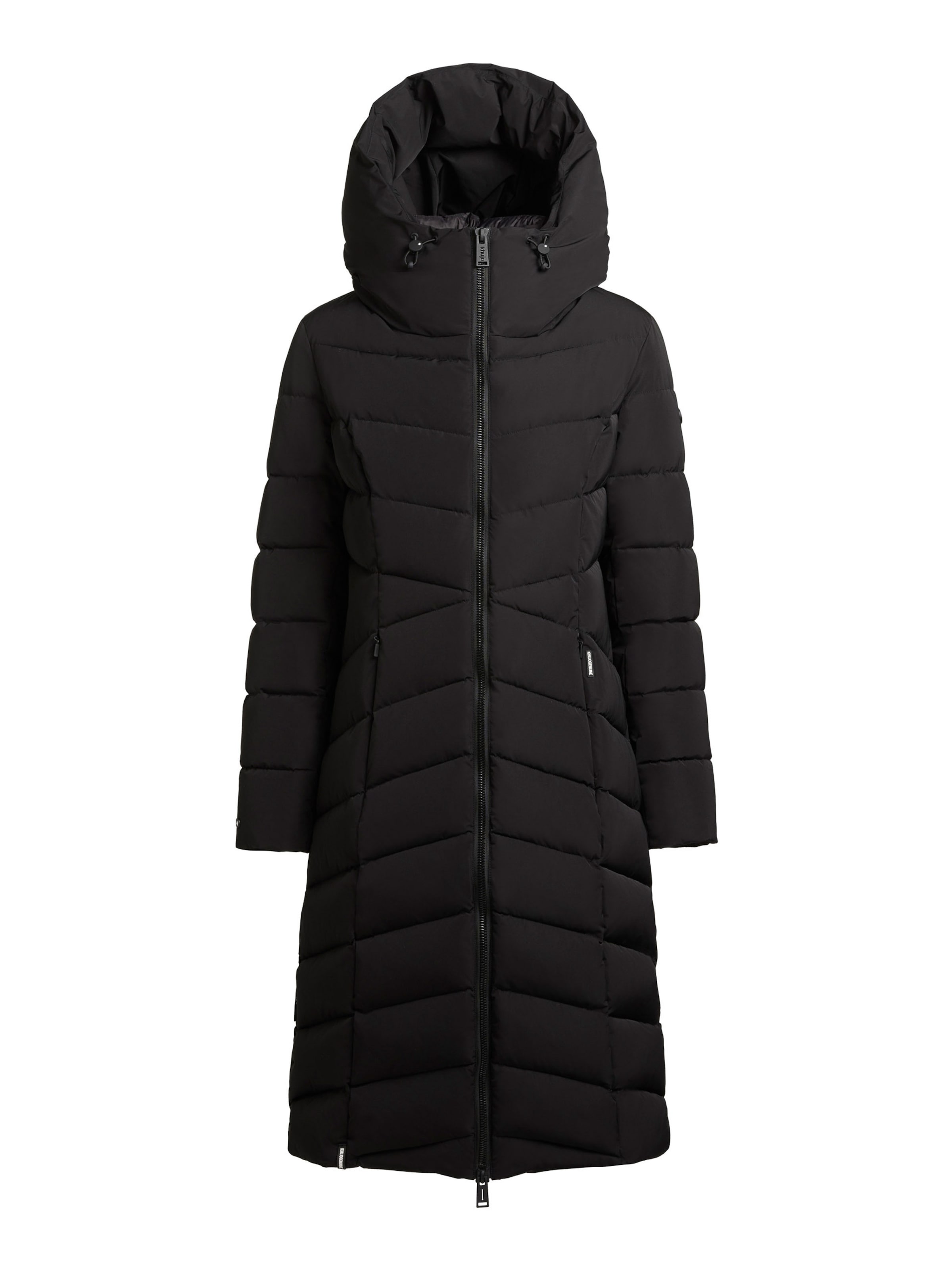 khujo Wintermantel 'FISKA' in Schwarz: Vorderseite