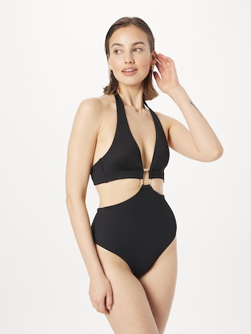 Hunkemöller Bustier Badpak in Zwart: voorkant