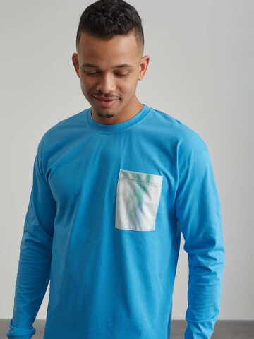 ABOUT YOU x Benny Cristo Shirt 'Luan' in Blue: front