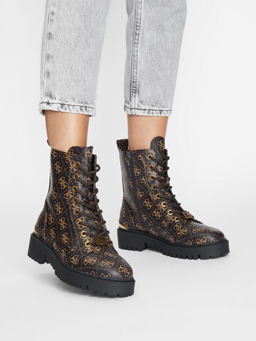 GUESS Lace-Up Ankle Boots 'OMALA' in Black