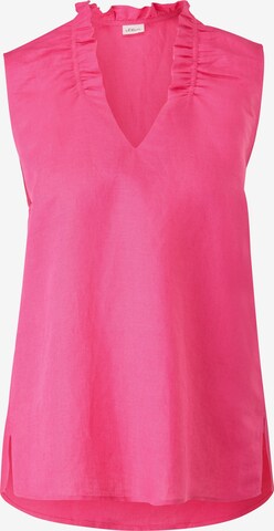 Camicia da donna di s.Oliver BLACK LABEL in rosa: frontale