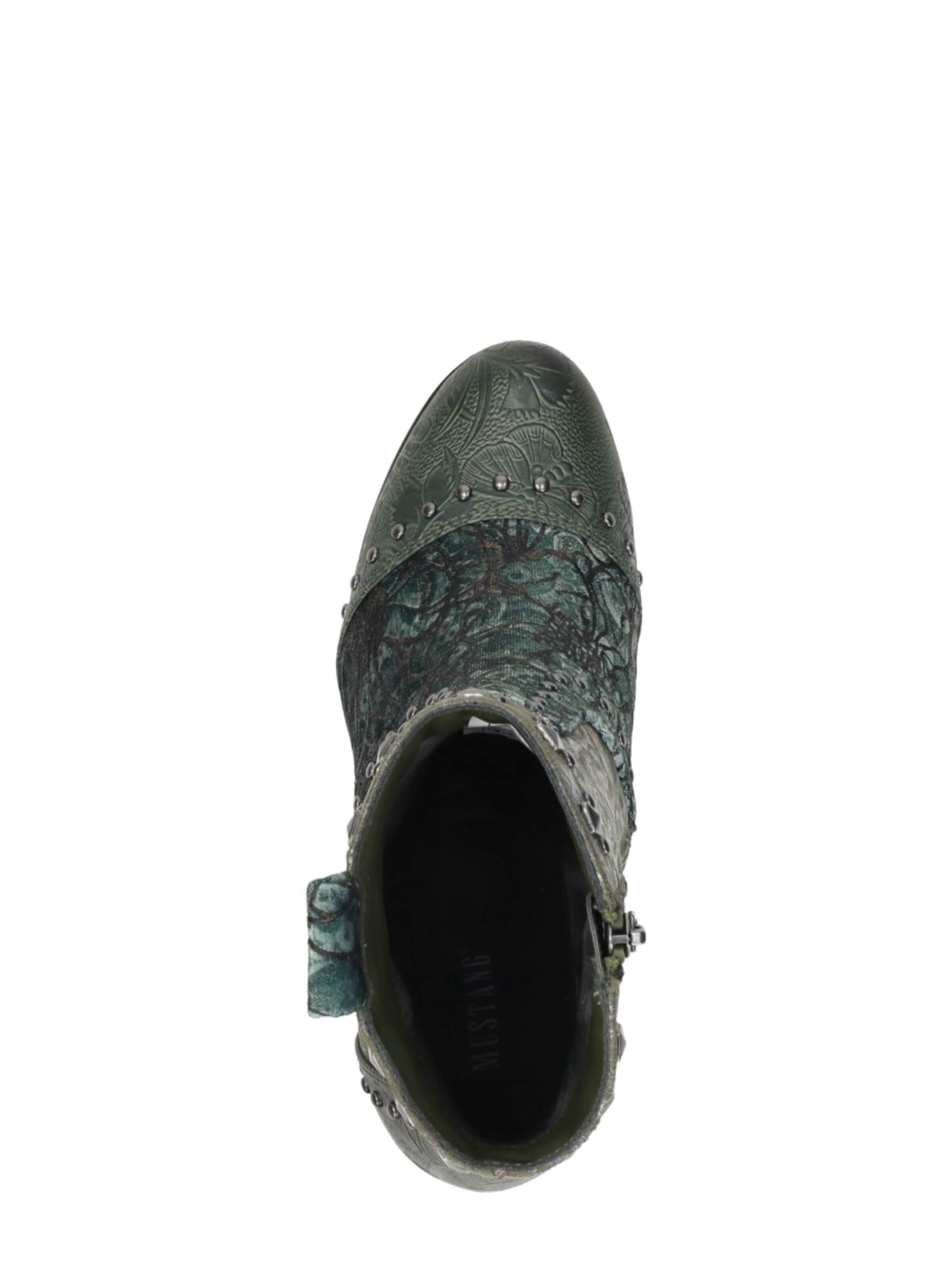 MUSTANG Boots 'Enkellaarsjes Hak' in Green