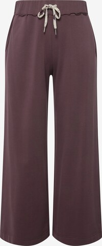 Loosefit Pantalon Ulla Popken en marron : devant