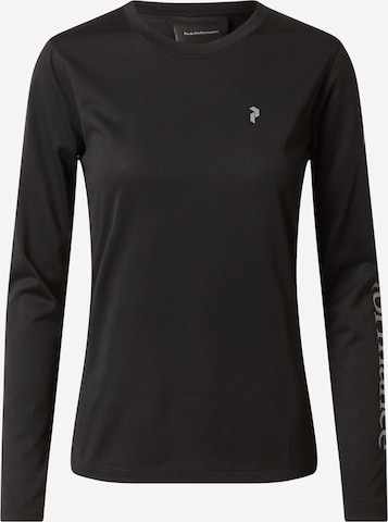 PEAK PERFORMANCE Funkční tričko – černá: přední strana
