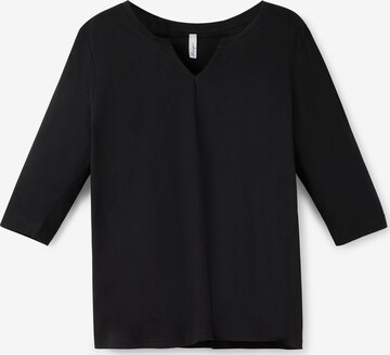 T-shirt SHEEGO en noir : devant