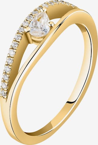 Live Diamond Ring in Yellow: front