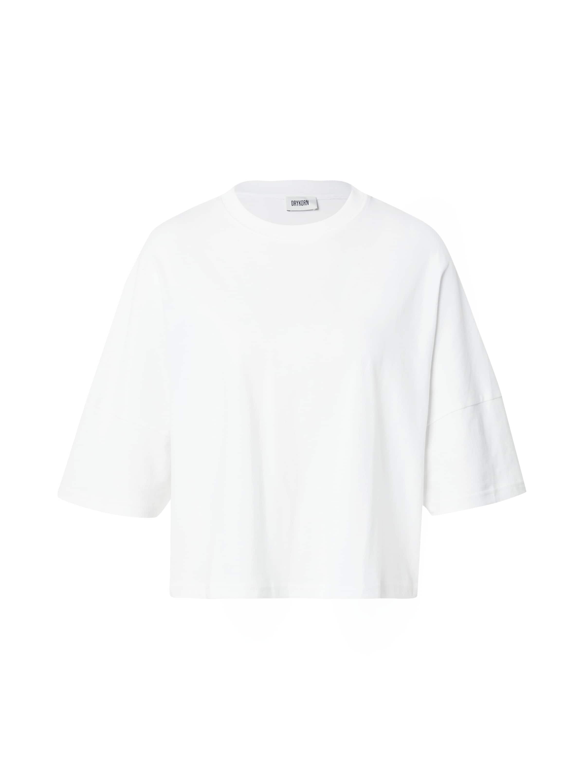 DRYKORN Tričko 'KUSIA' – bílá: přední strana