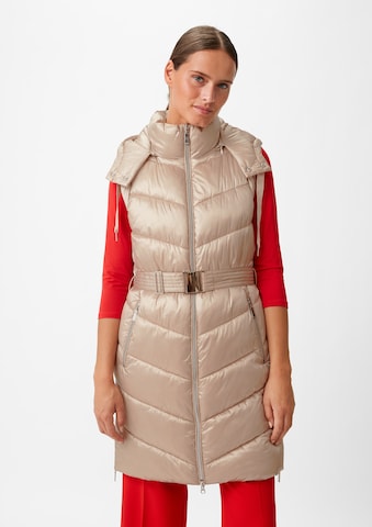 Gilet COMMA en beige : devant