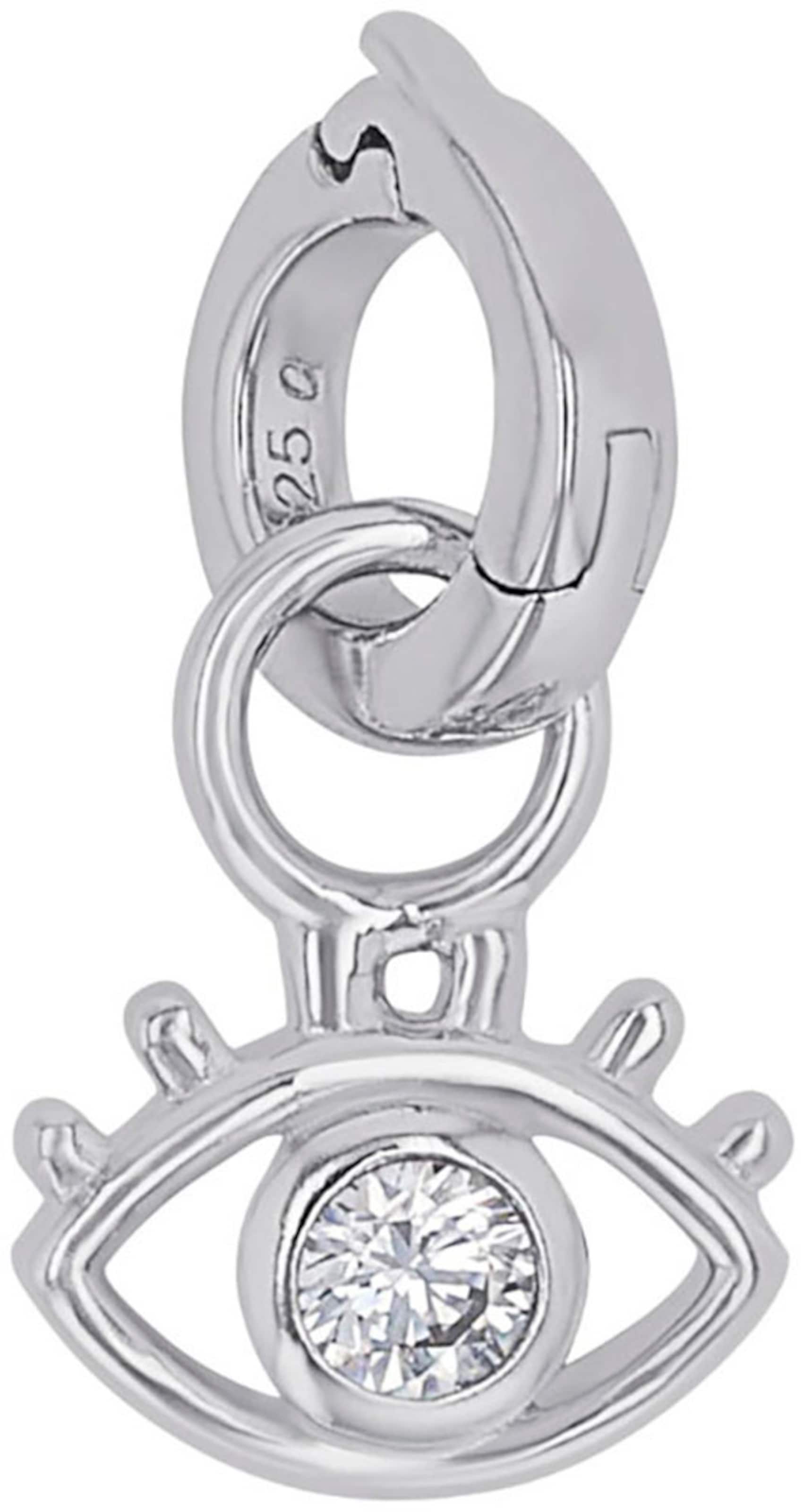 AMOR Pendant in Silver: front