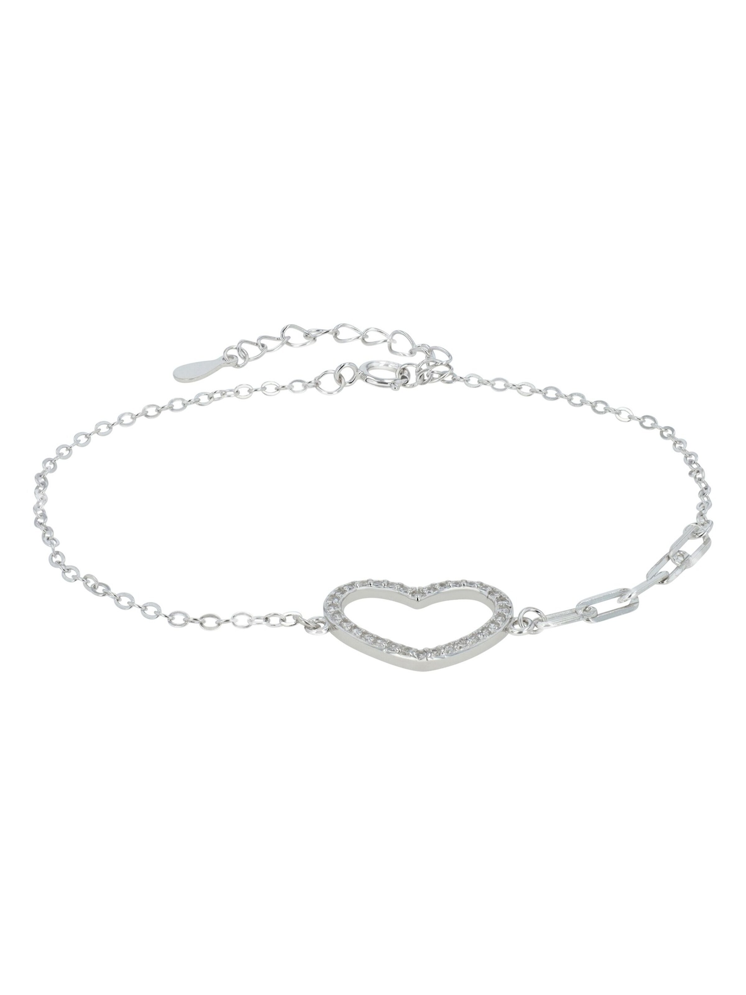 Akzent Bracelet 'Anju' in Silver