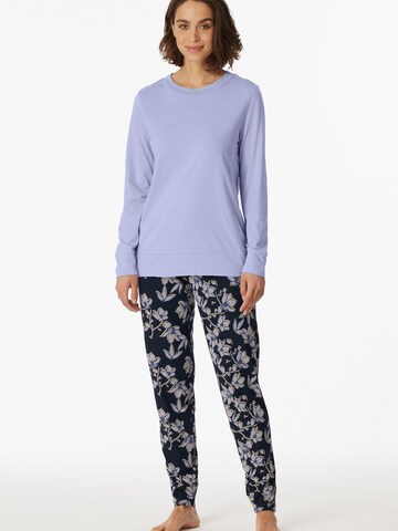 SCHIESSER Pyjama ' Contemporary Nightwear ' in Blauw