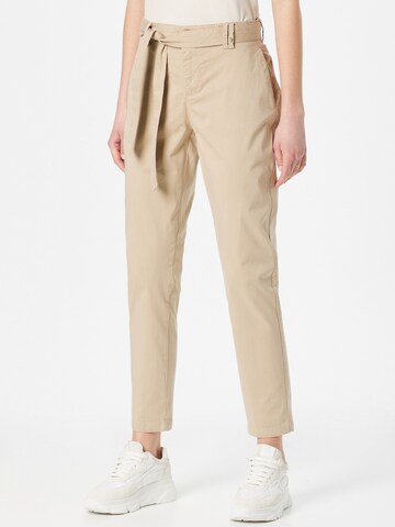 Coupe slim Pantalon chino MOS MOSH en beige : devant