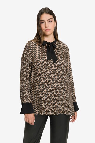 Ulla Popken Blouse in Bruin: voorkant