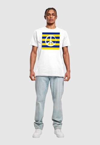 T-Shirt 'Peace' Merchcode en blanc