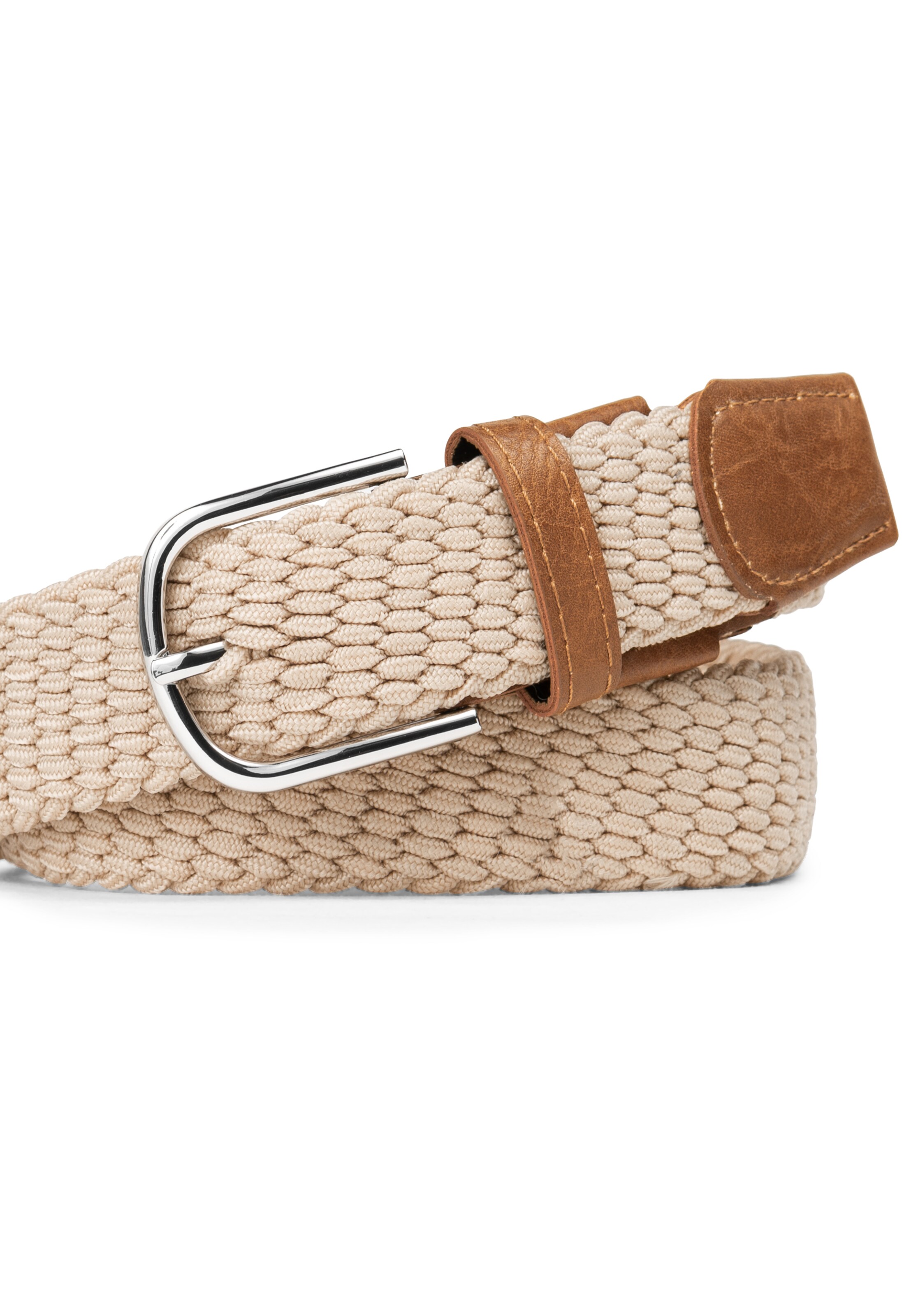 INDICODE JEANS Riem 'Alvin' in Beige: voorkant