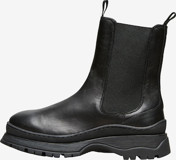 SELECTED FEMME - Botas Chelsea en negro: frente