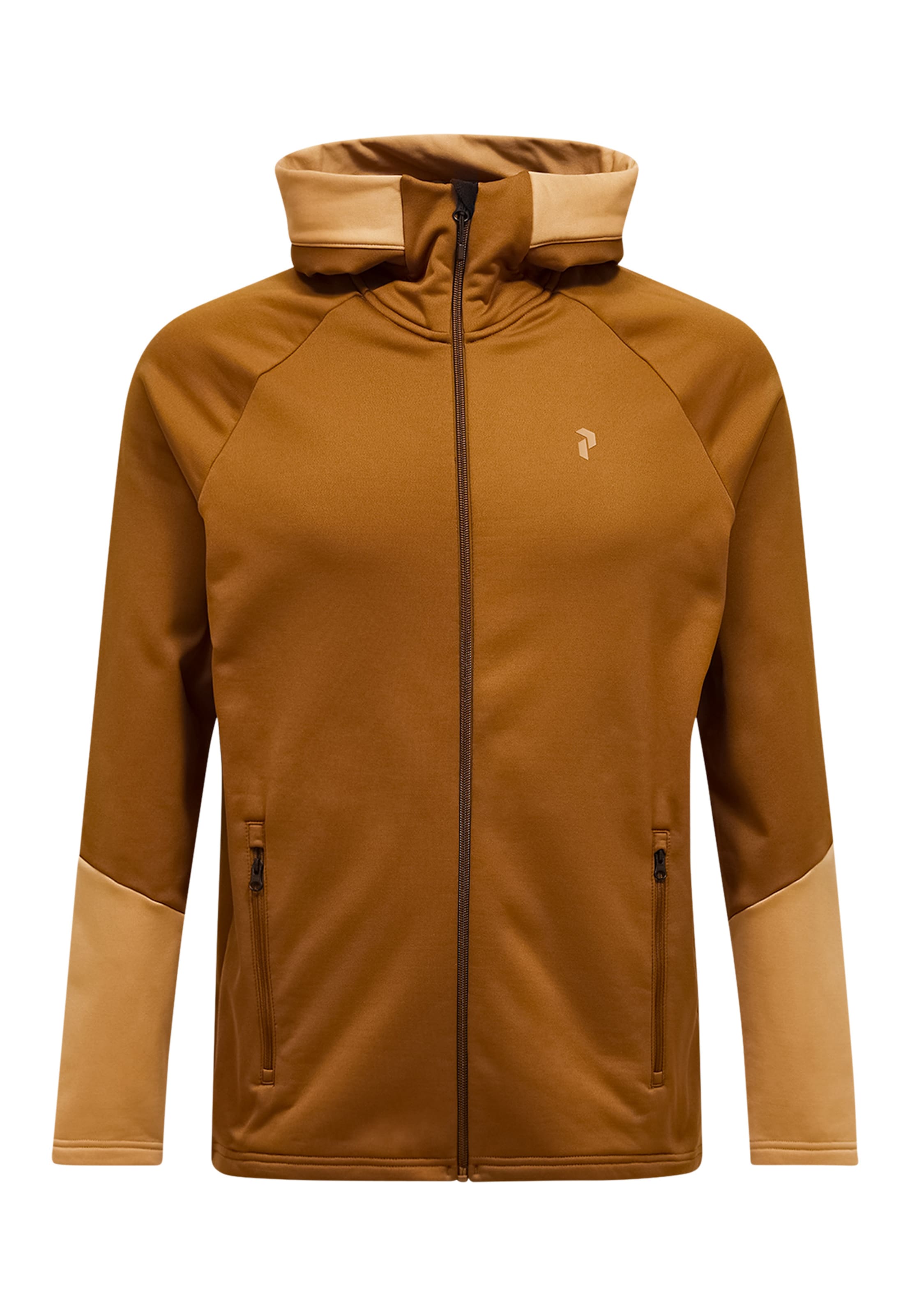 Veste en polaire PEAK PERFORMANCE en marron : devant