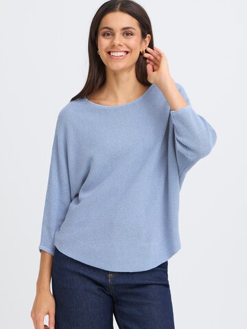 Fransa Trui 'FRSINJA' in Blauw: voorkant