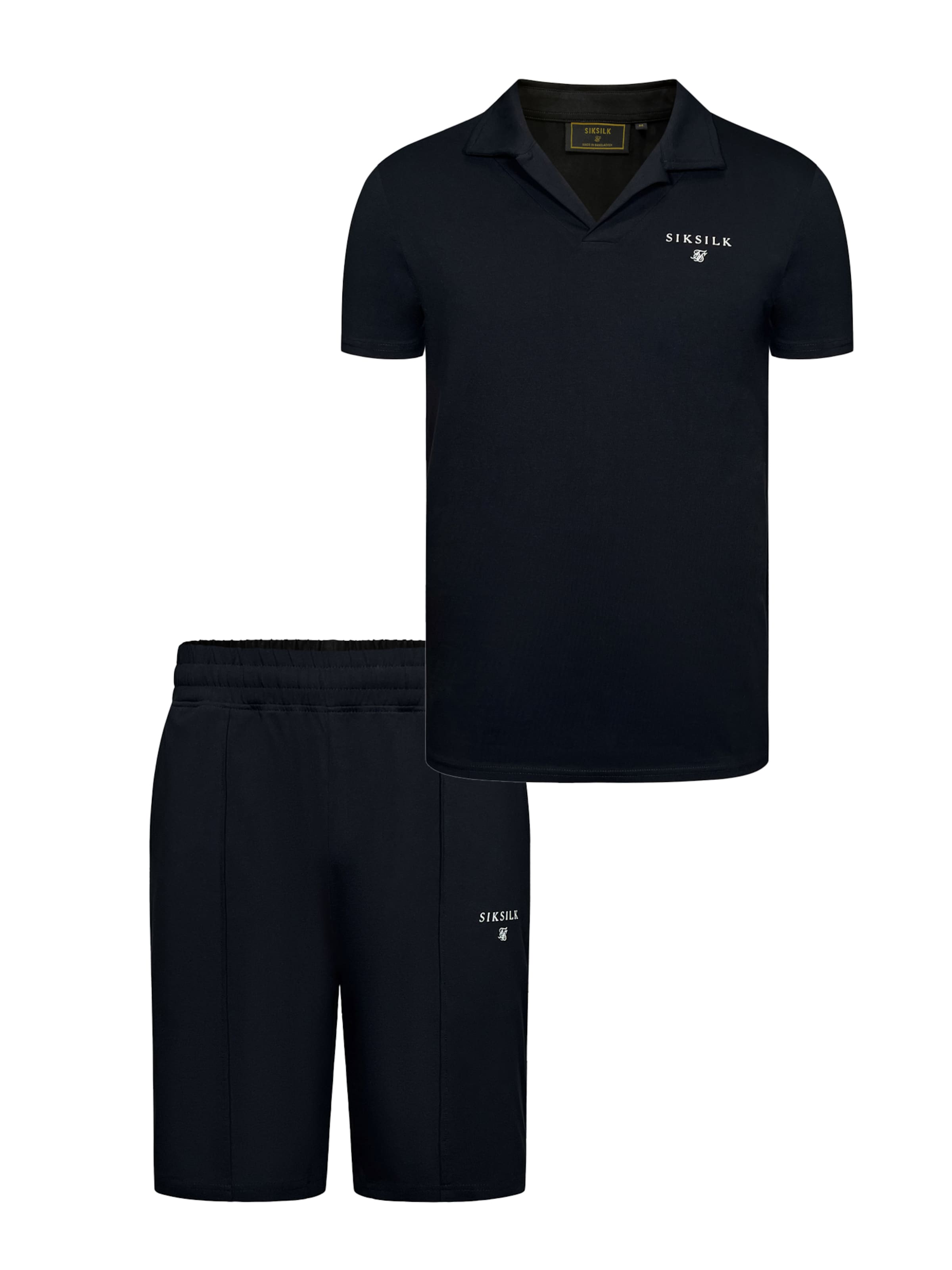 Survêtements SikSilk en noir : devant