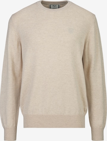 19V69 ITALIA Pullover 'Clint Embro' in Beige: Vorderseite