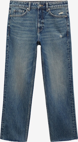 MANGO Regular Farkut 'BLANCA' värissä sininen: etupuoli