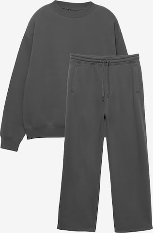 Pull&Bear Joggingová souprava – šedá: přední strana