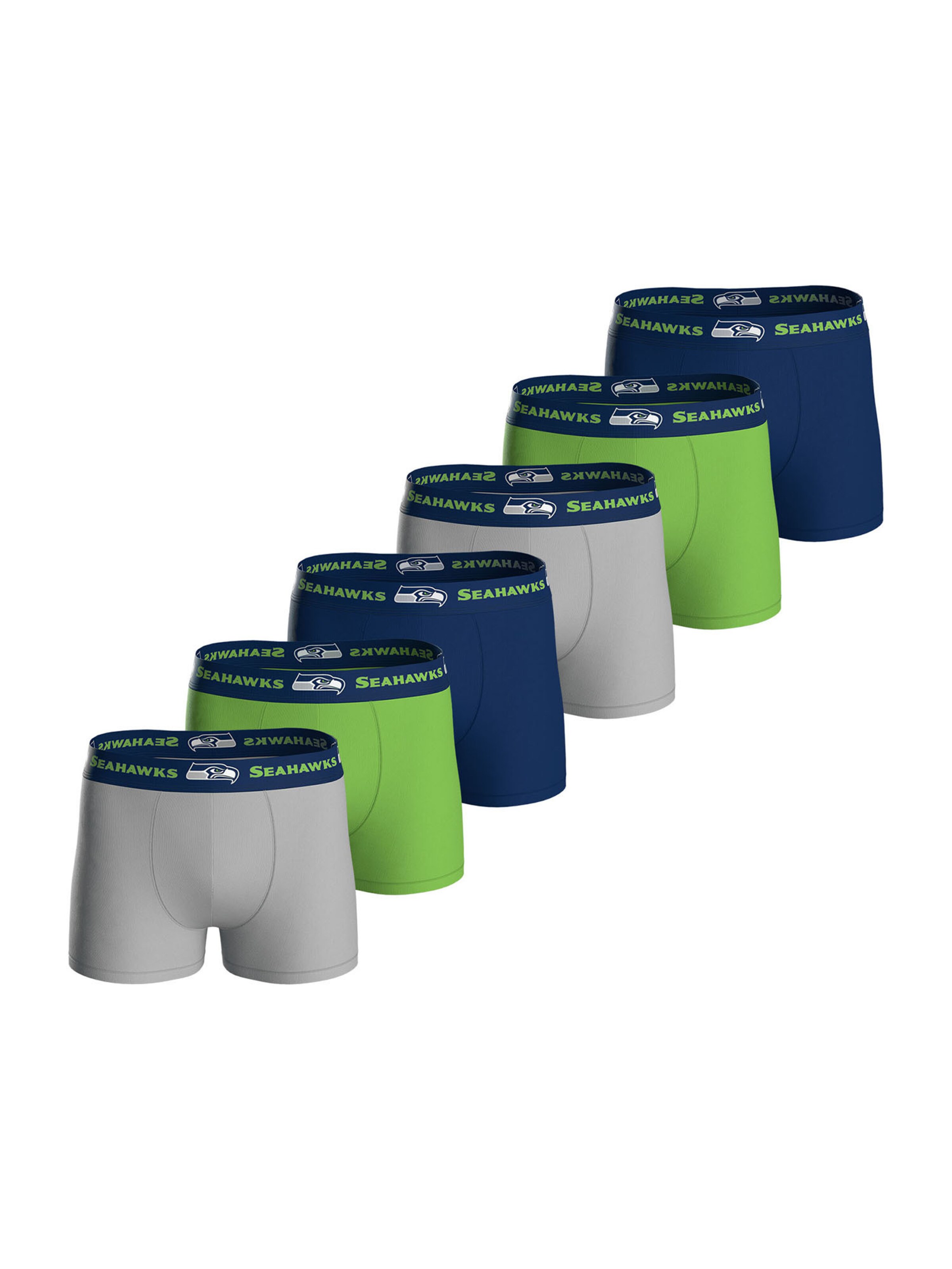Huddle Boxershorts 'Seattle Seahawks' in Blau: Vorderseite