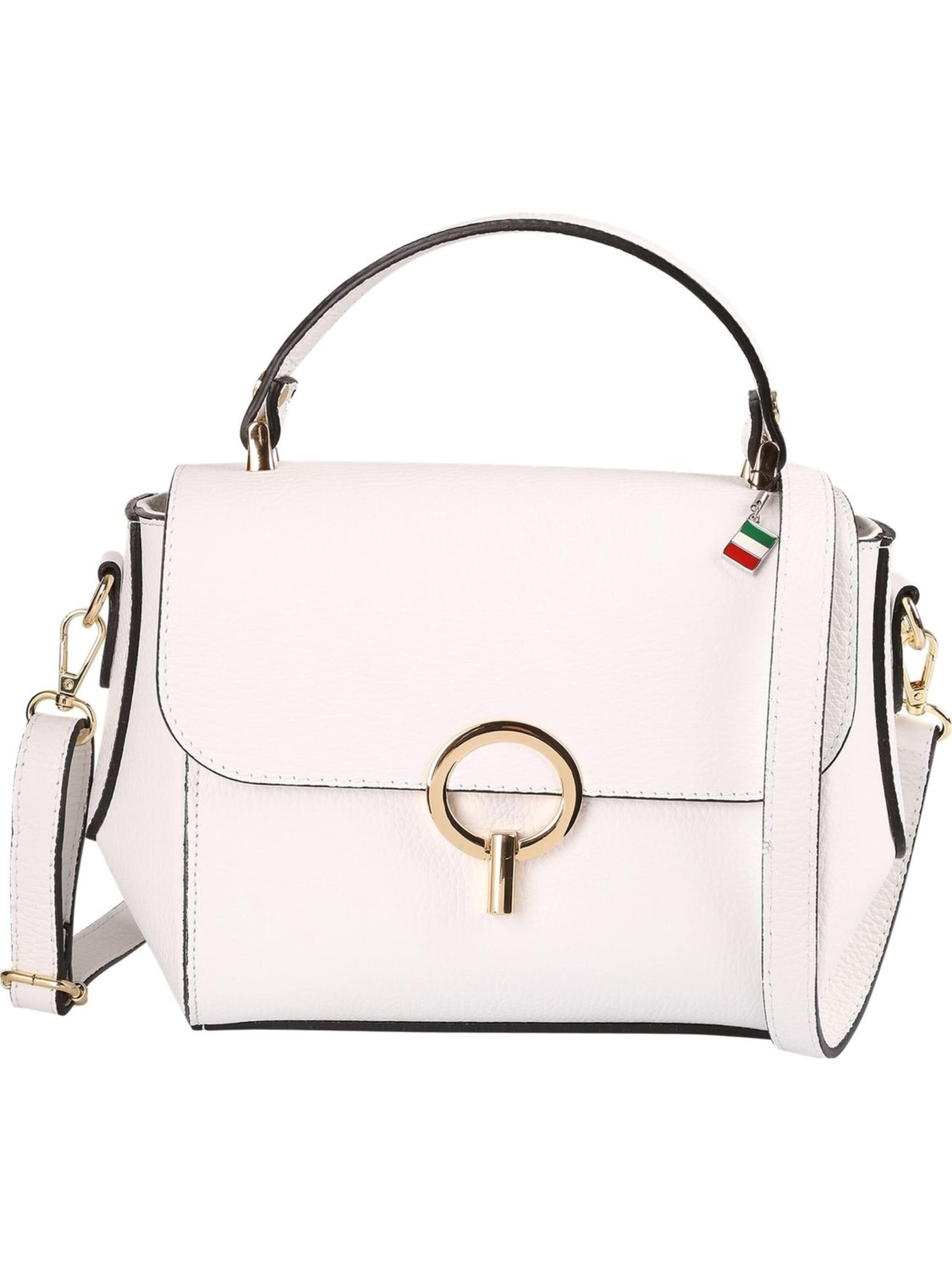 Borsa a mano di Florence in bianco: frontale
