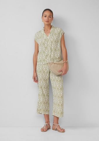 Wide Leg Pantalon s.Oliver BLACK LABEL en vert