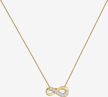 ELLI PREMIUM Ketting 'Infinity' in Goud: voorkant