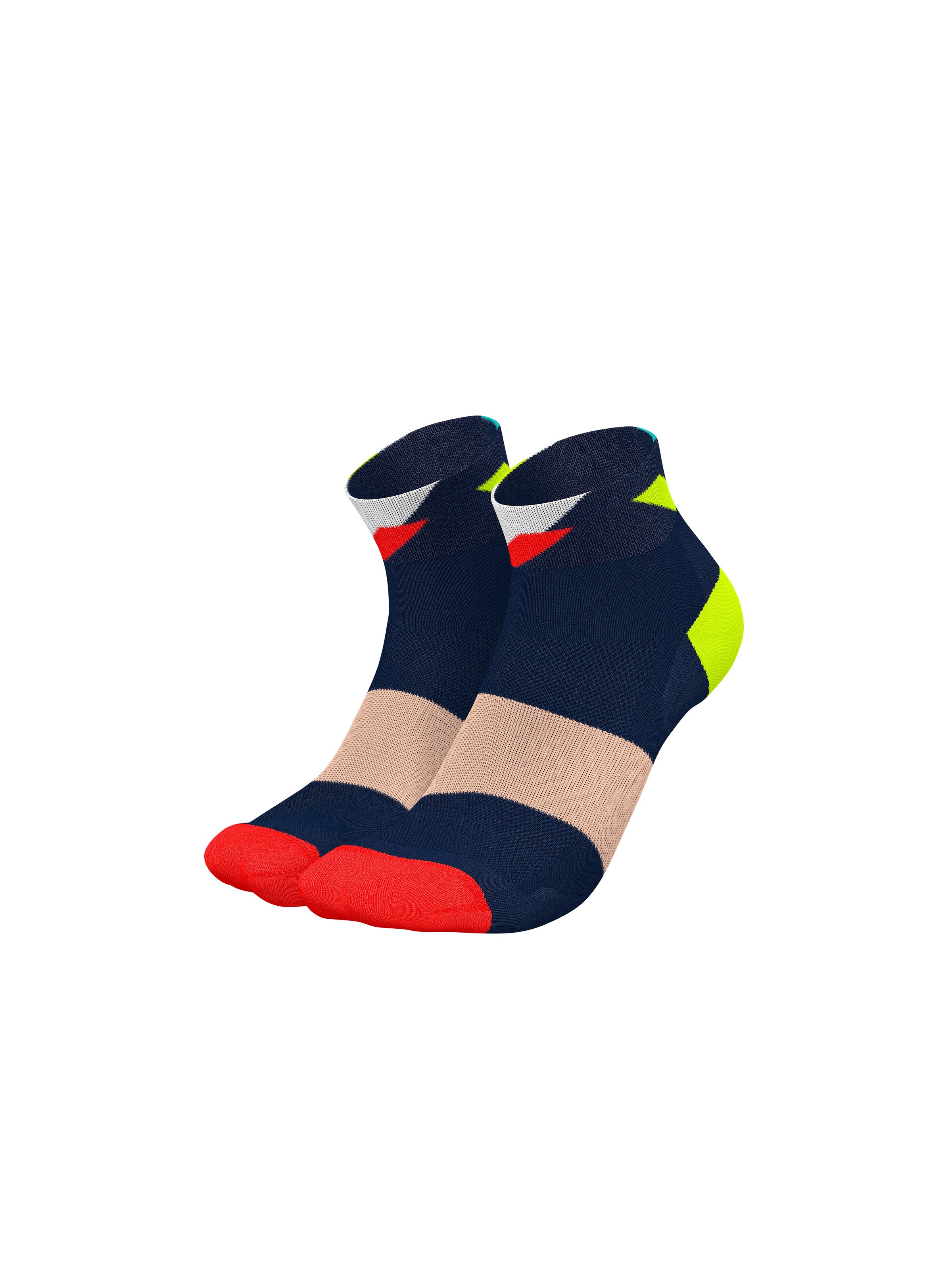 INCYLENCE Athletic Socks 'STRIKES SHORT' in Blue: front