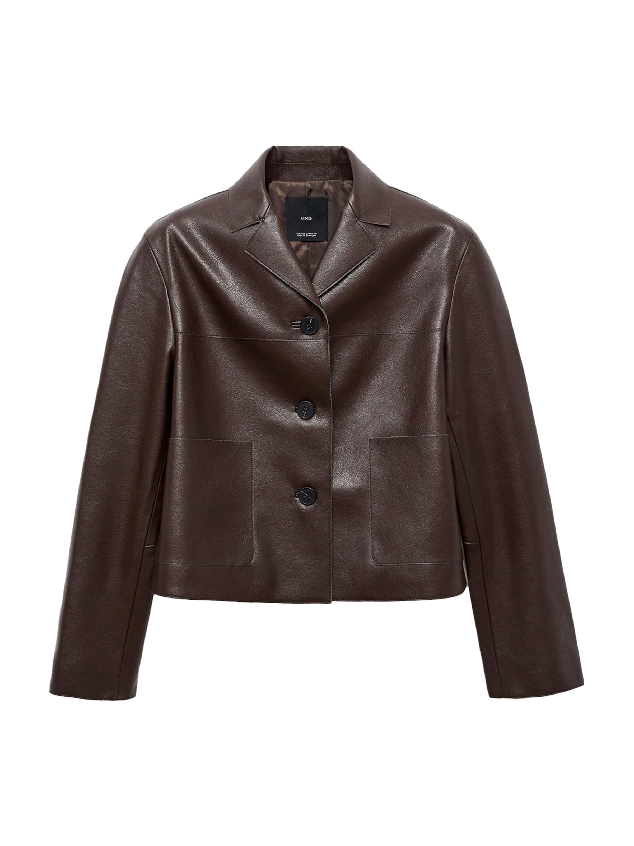 MANGO Overgangsjakke 'SABI' i brun: forside