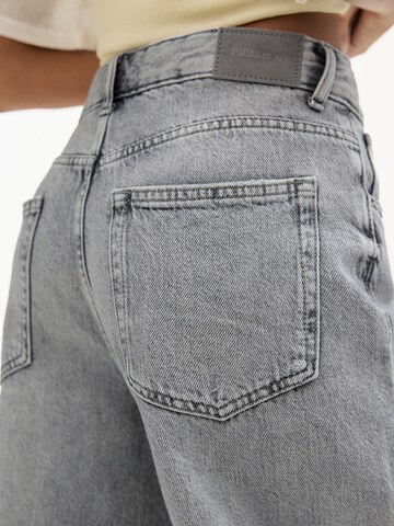 Wide Leg Jean Pull&Bear en gris