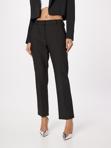 Weekend Max Mara Regular Pantalon 'PATATA' in Zwart: voorkant