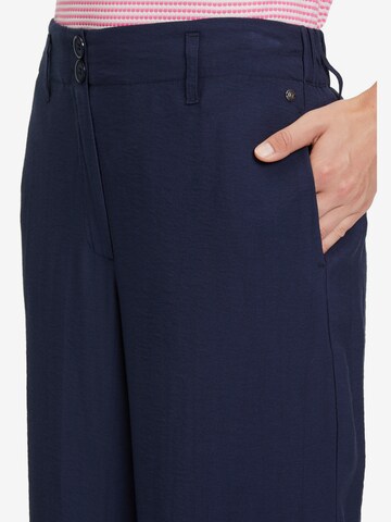 Betty & Co Loosefit Stoffhose mit hohem Bund in Blau